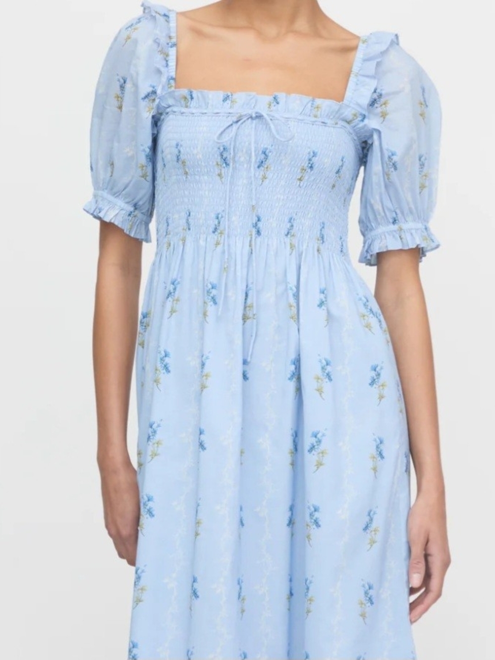 Hill House "The Scarlett Nap Dress" in Bluebell Waltz